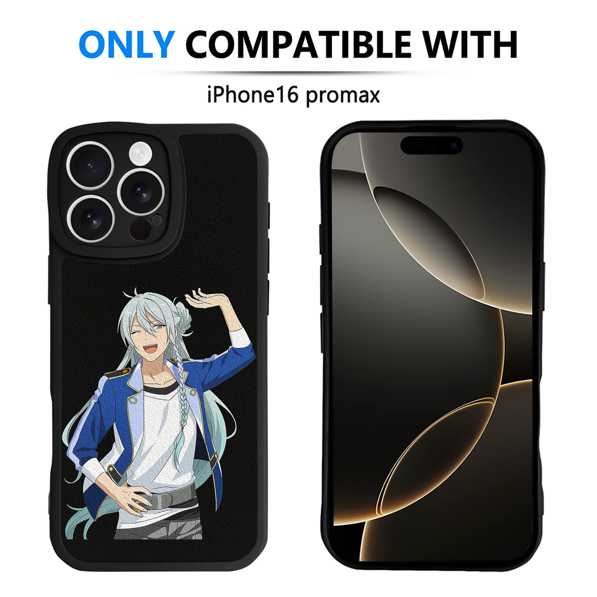 （画像用） あんさんぶるスターズ! Ensemble Stars 【iPhone 16シリーズ対応】シリコンスマホケース（レザー調） 材質：シリコン